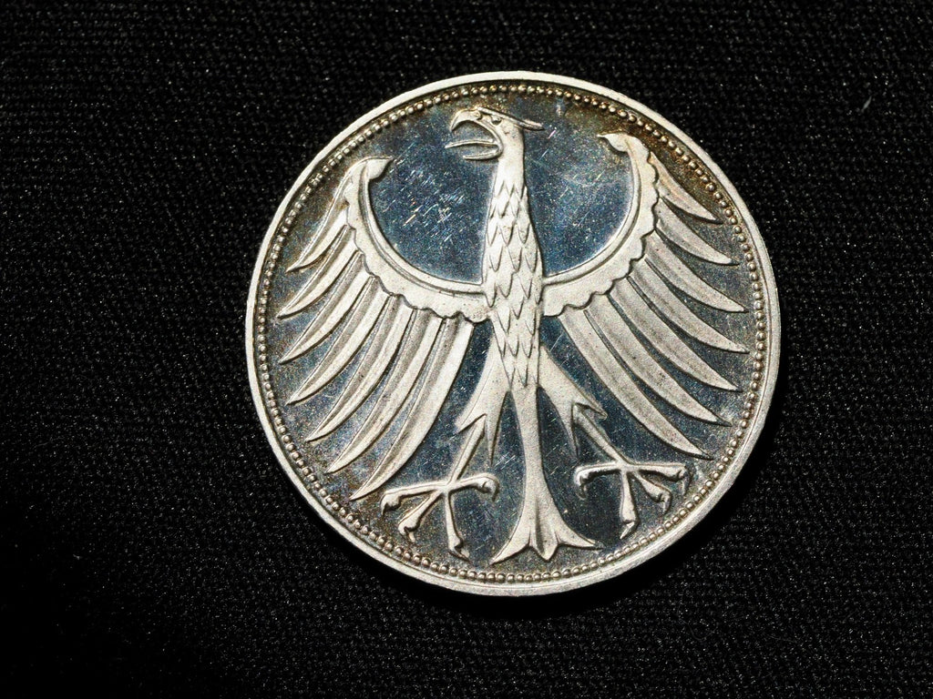 Germany silver 5 Marks 1969G-PROOF1