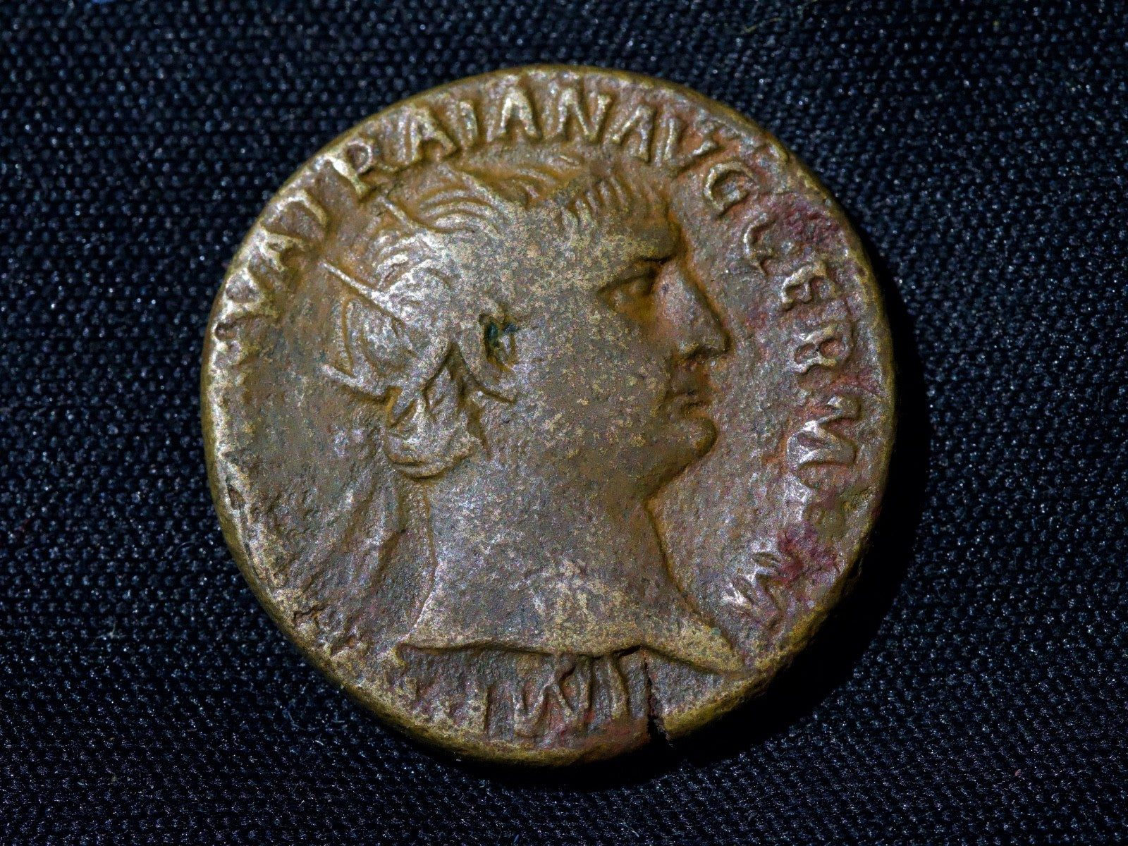 Trajan AD 98-117. Rome Dupondius Rome RIC-11-3980