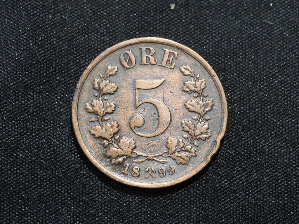 Norway  5 Ore 18990