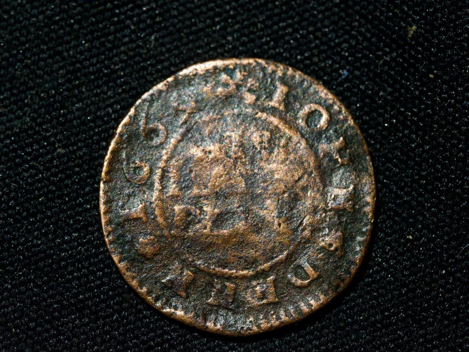 17th Century Token John Denn, 1669, Ashford, Kent