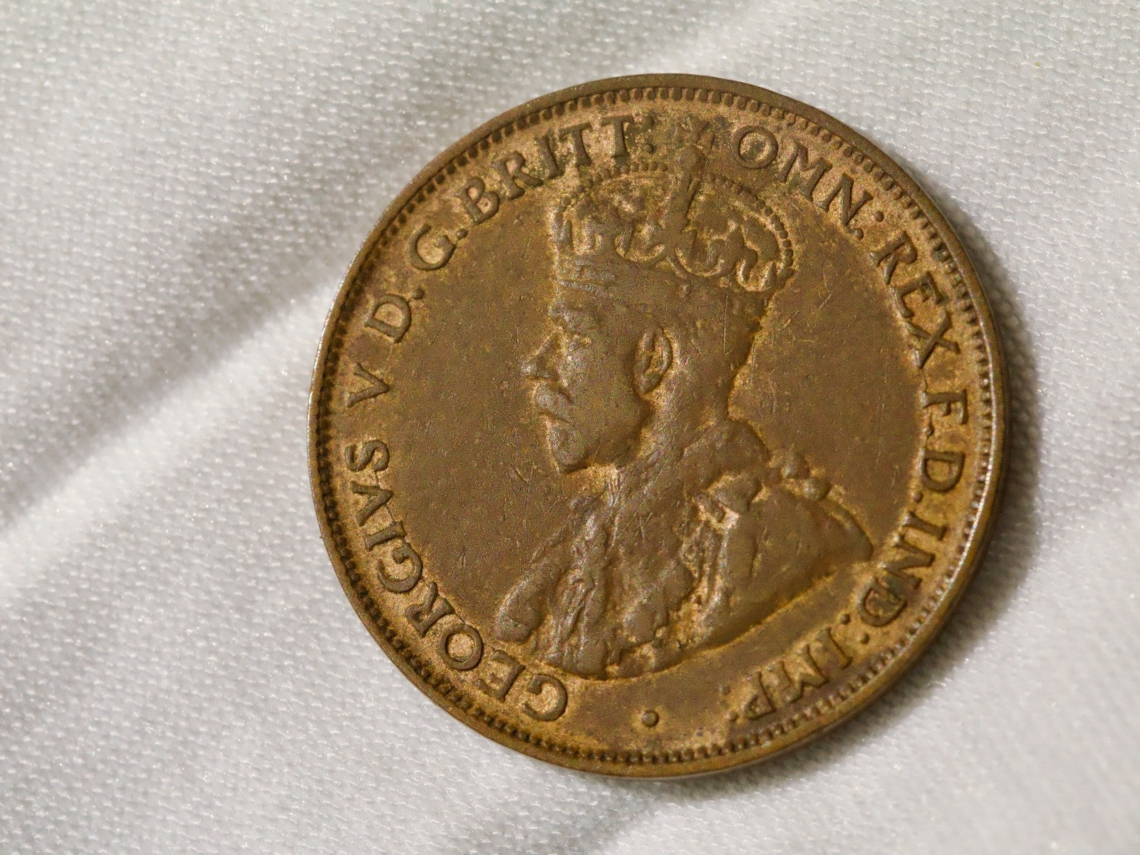 Australia  Half Penny 1923-traces of lustre1