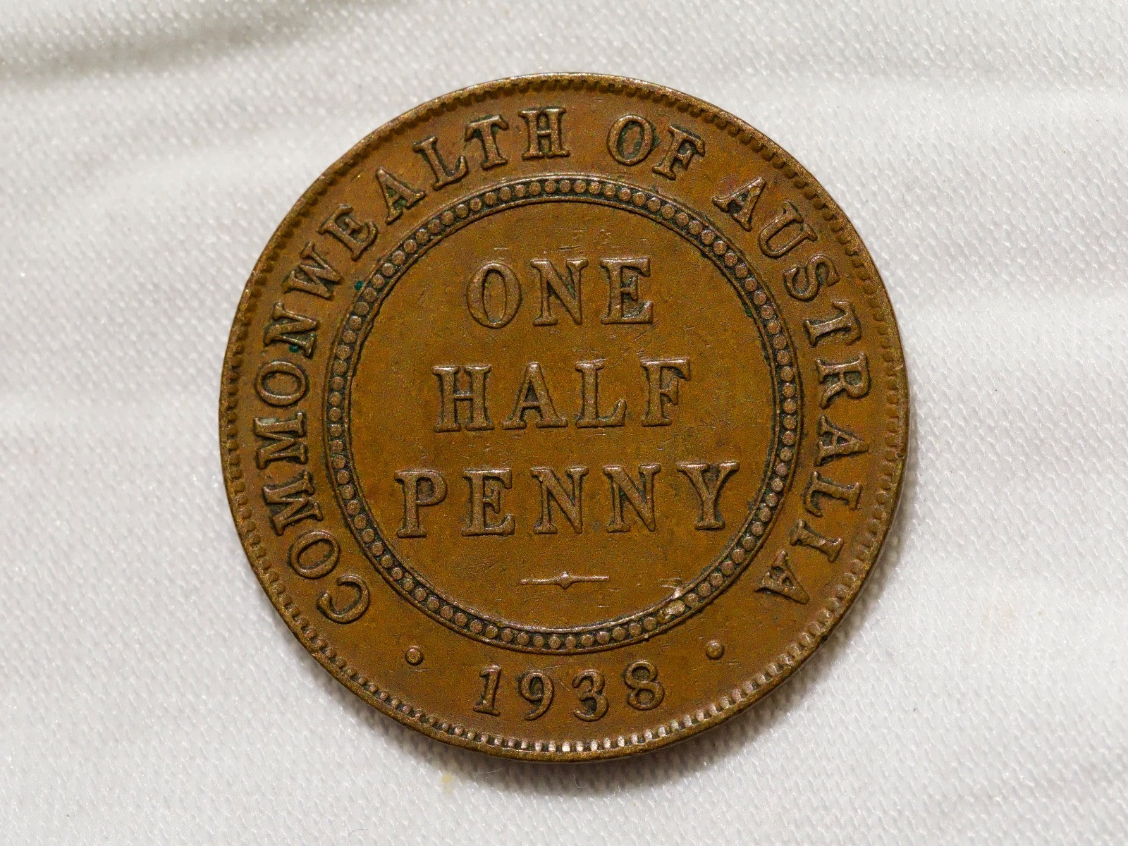 Australia  Half Penny 19380
