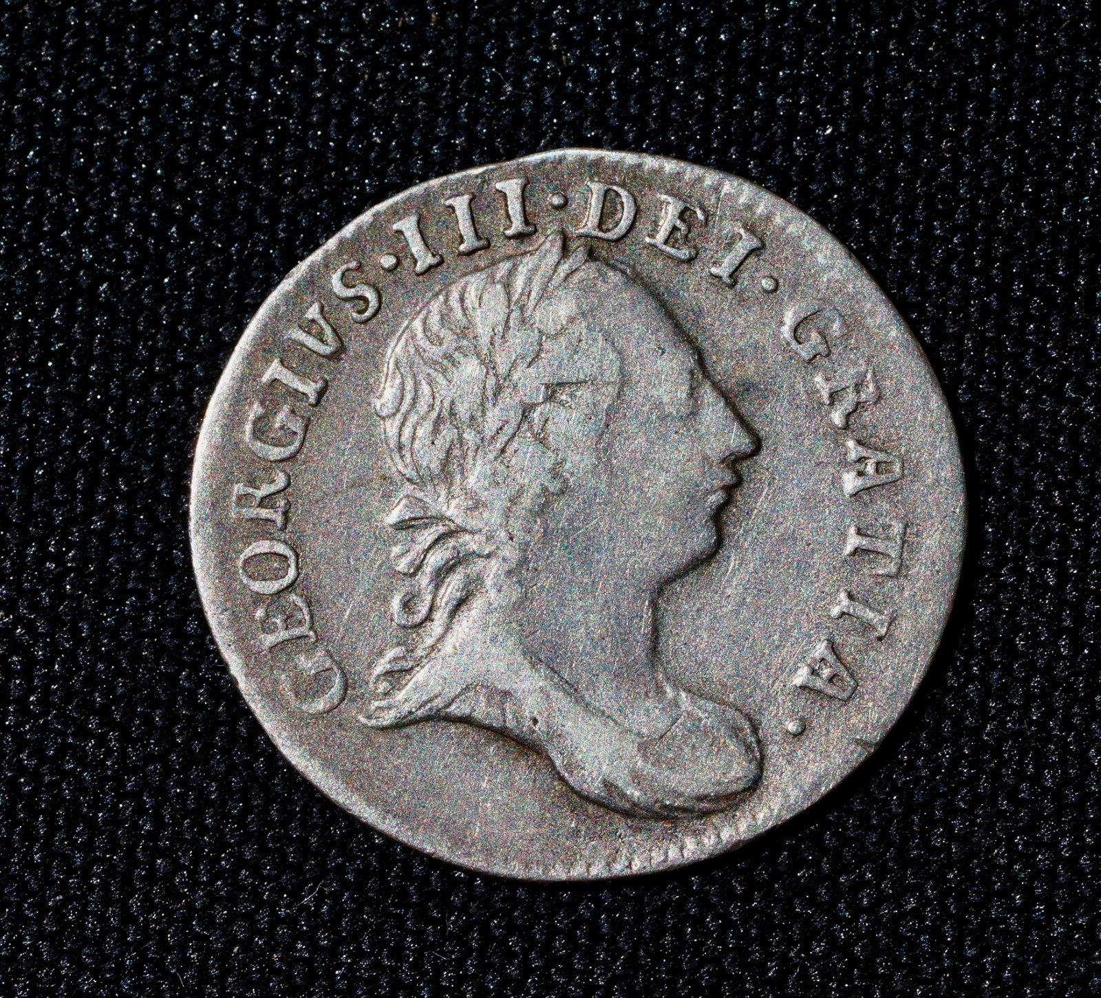 1762 silver threepence- George III