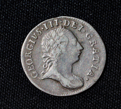 1762 silver threepence- George III