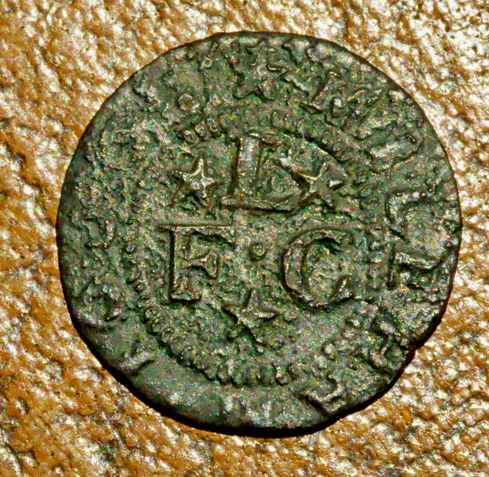 17th century token Mileham, Norfolk,  Francis Ladly 1666 farthing