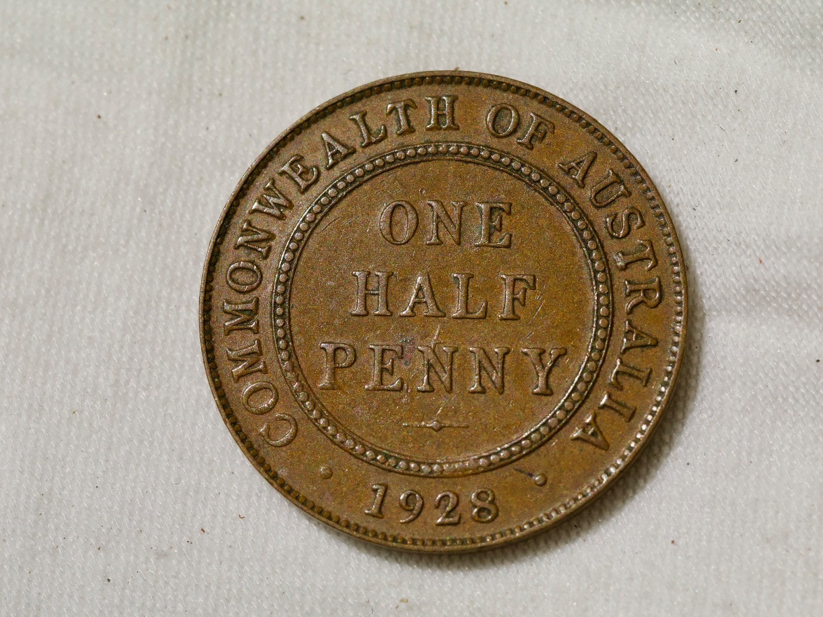 Australia  Half Penny 19280