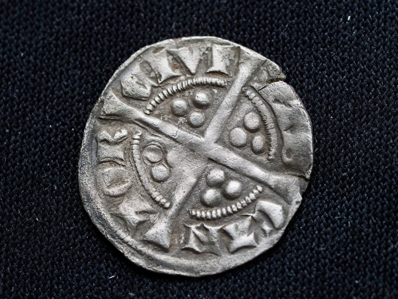 Edward II penny, class 14 Cantor1