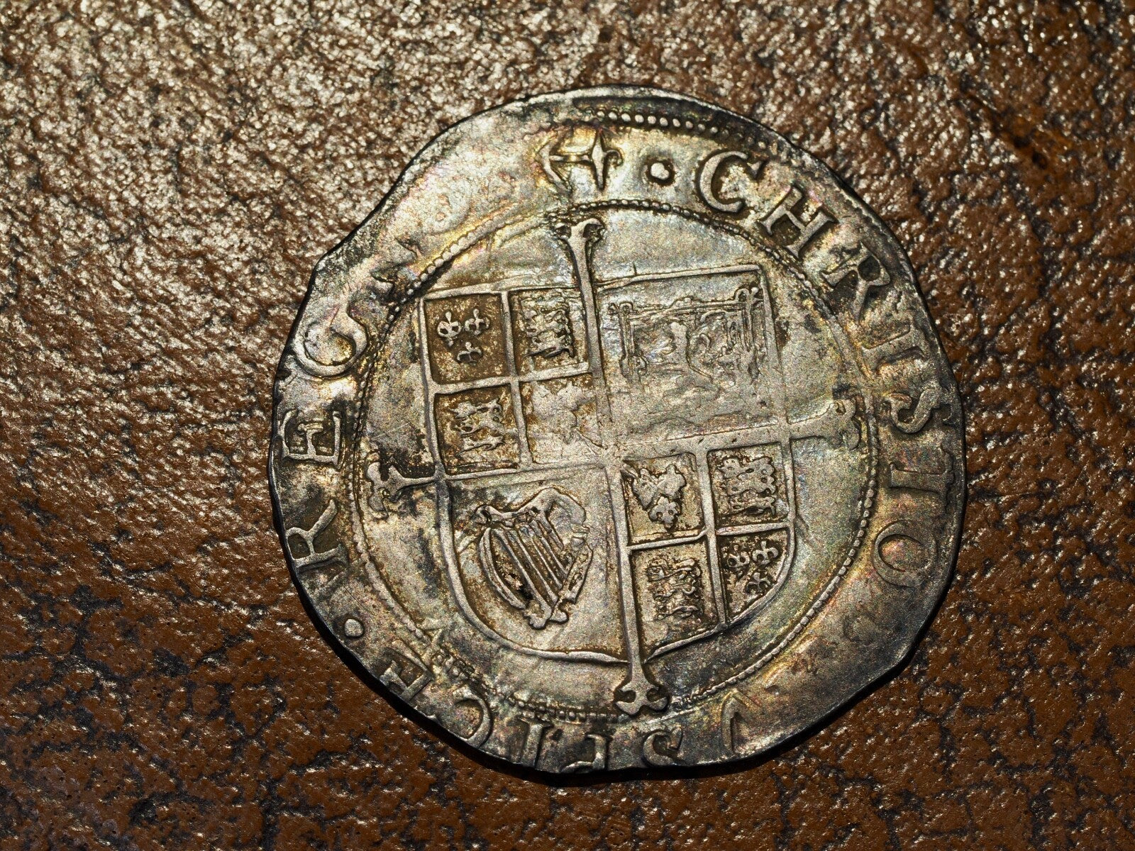 Charles I hammered silver Shilling  mm Anchor  S2796-lovely example1