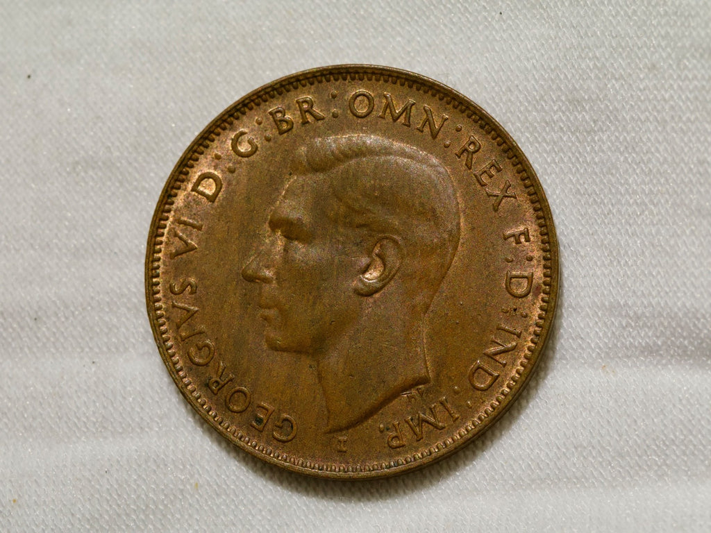 Australia  Half Penny 1943 I-traces of lustre1