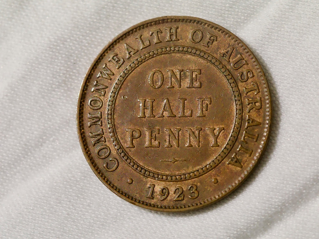 Australia  Half Penny 1923-traces of lustre0