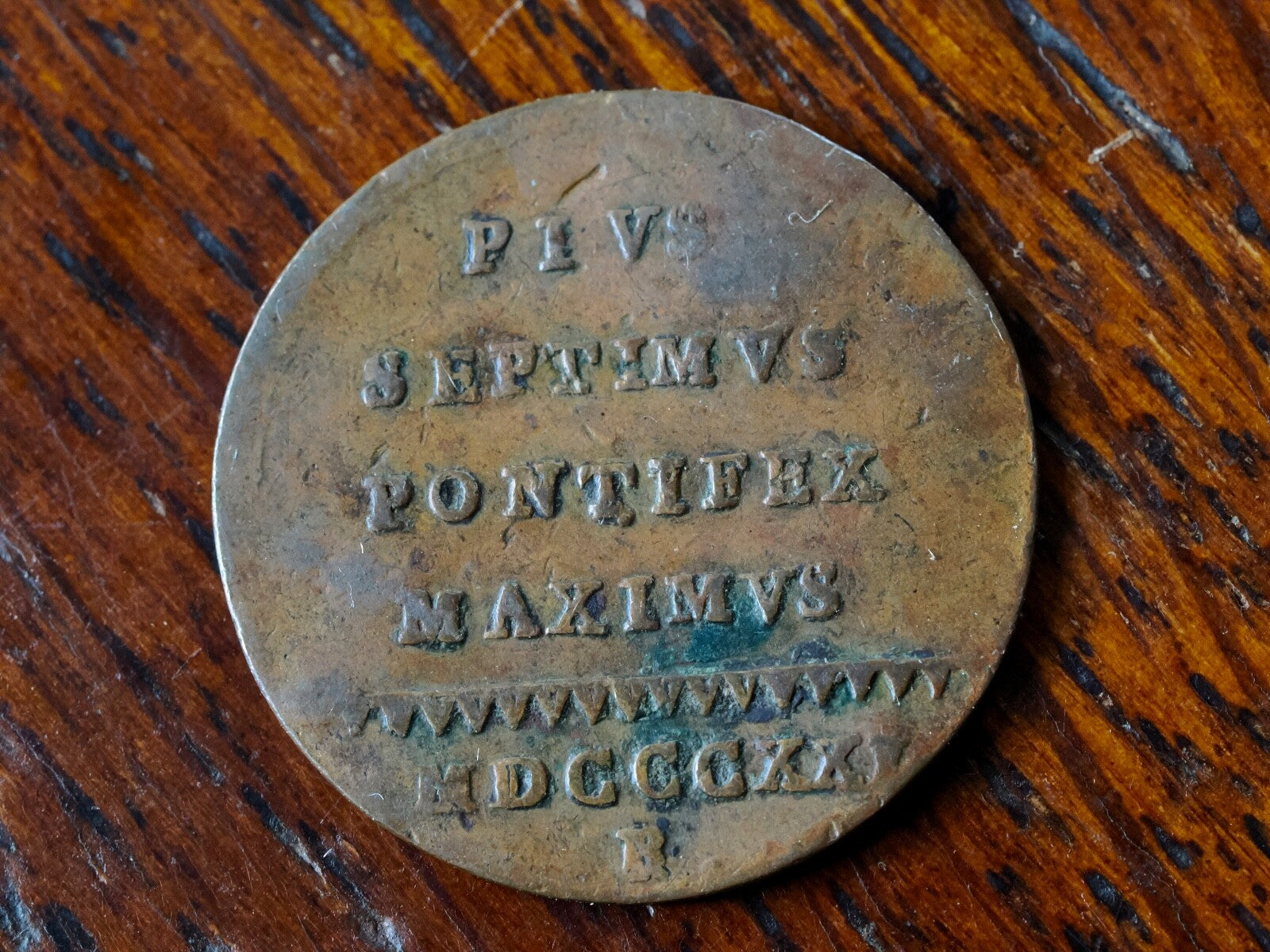 Italy Vatican Papal state Quatrino 1821 MDCCCXXI0