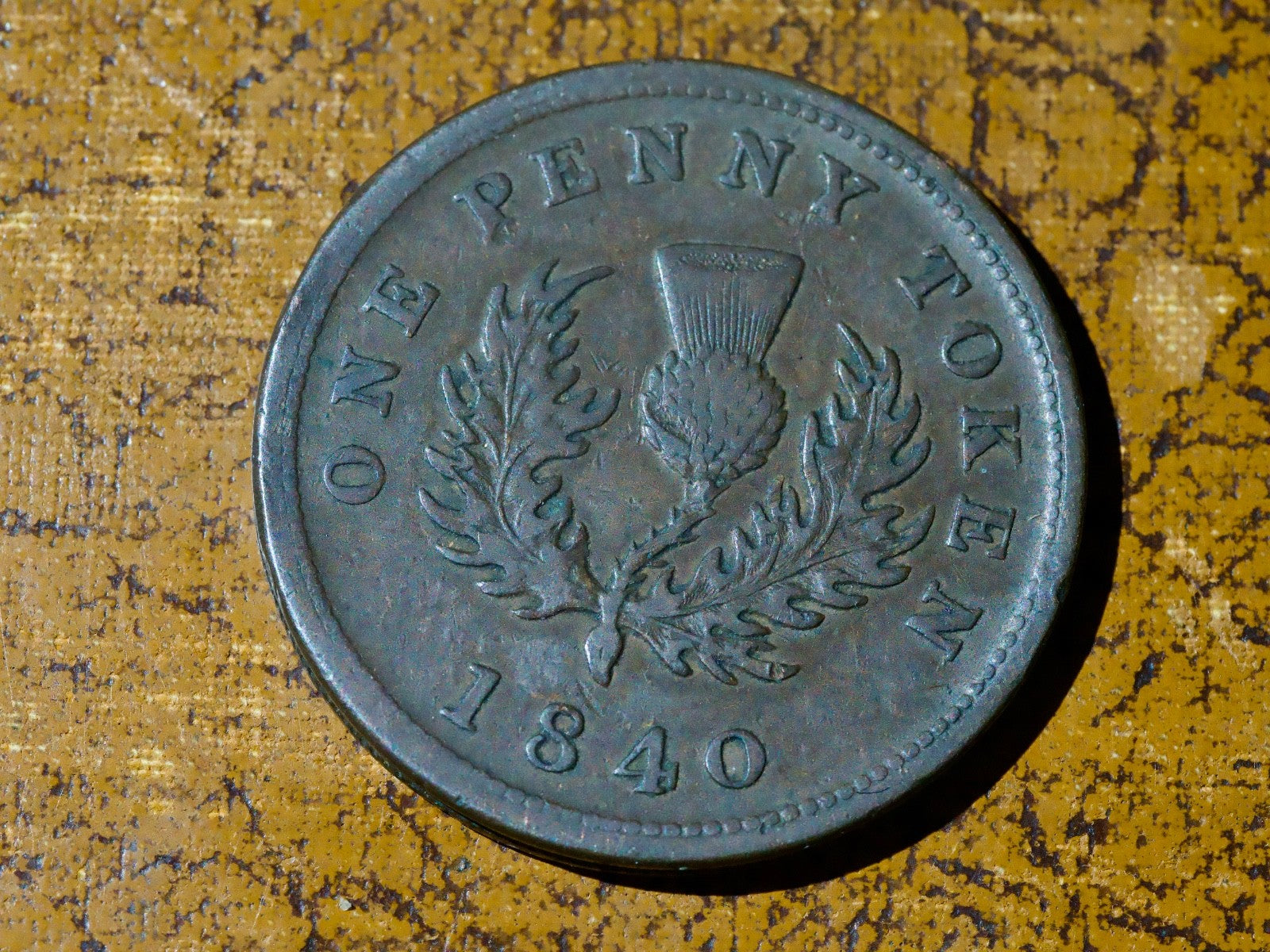 1840 Queen Victoria Nova Scotia One Penny Token, Canada1