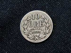 Sweden 10 Ore 1859