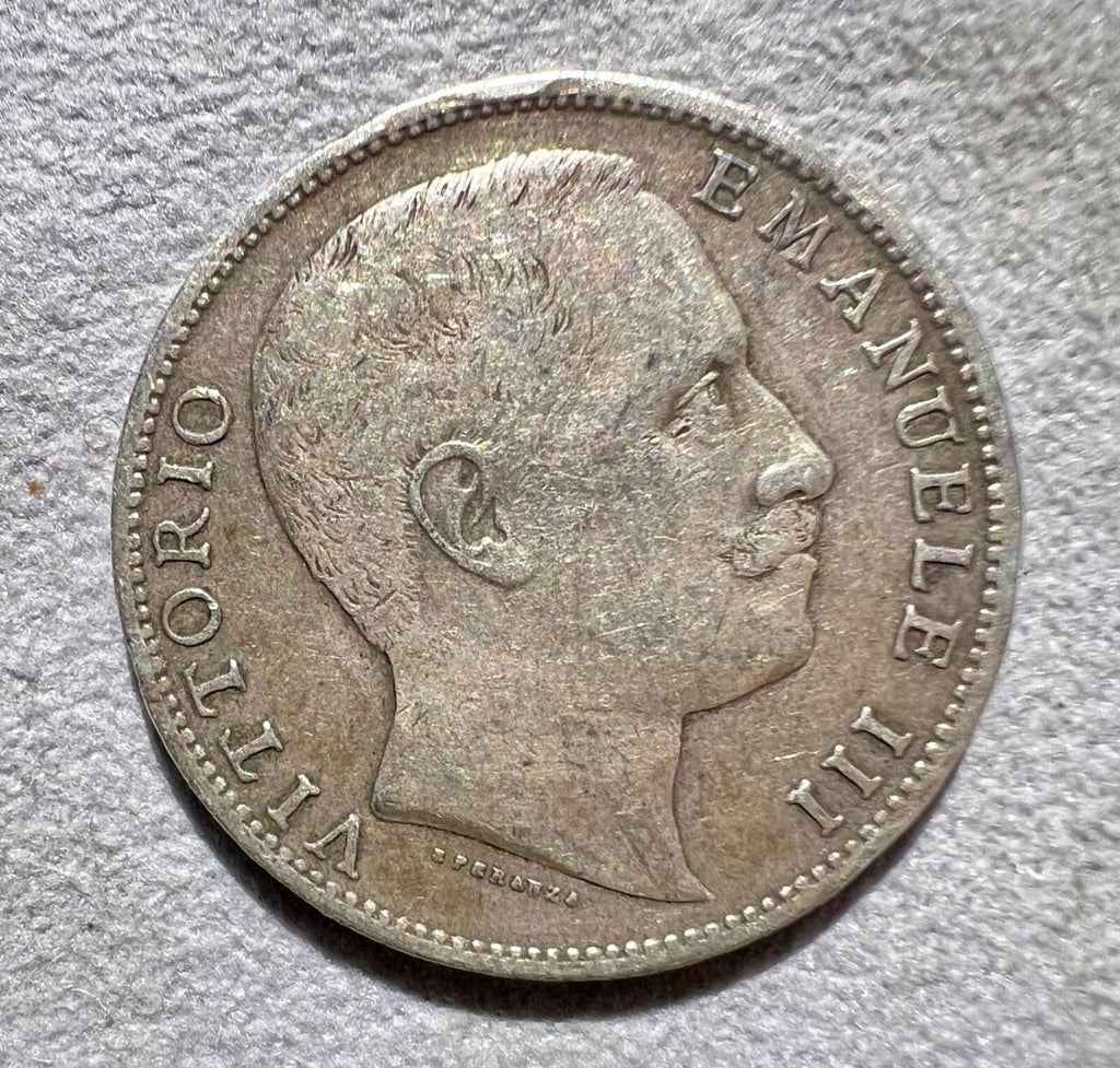 Italy  2 Lira - 1907  - Emanuele III1