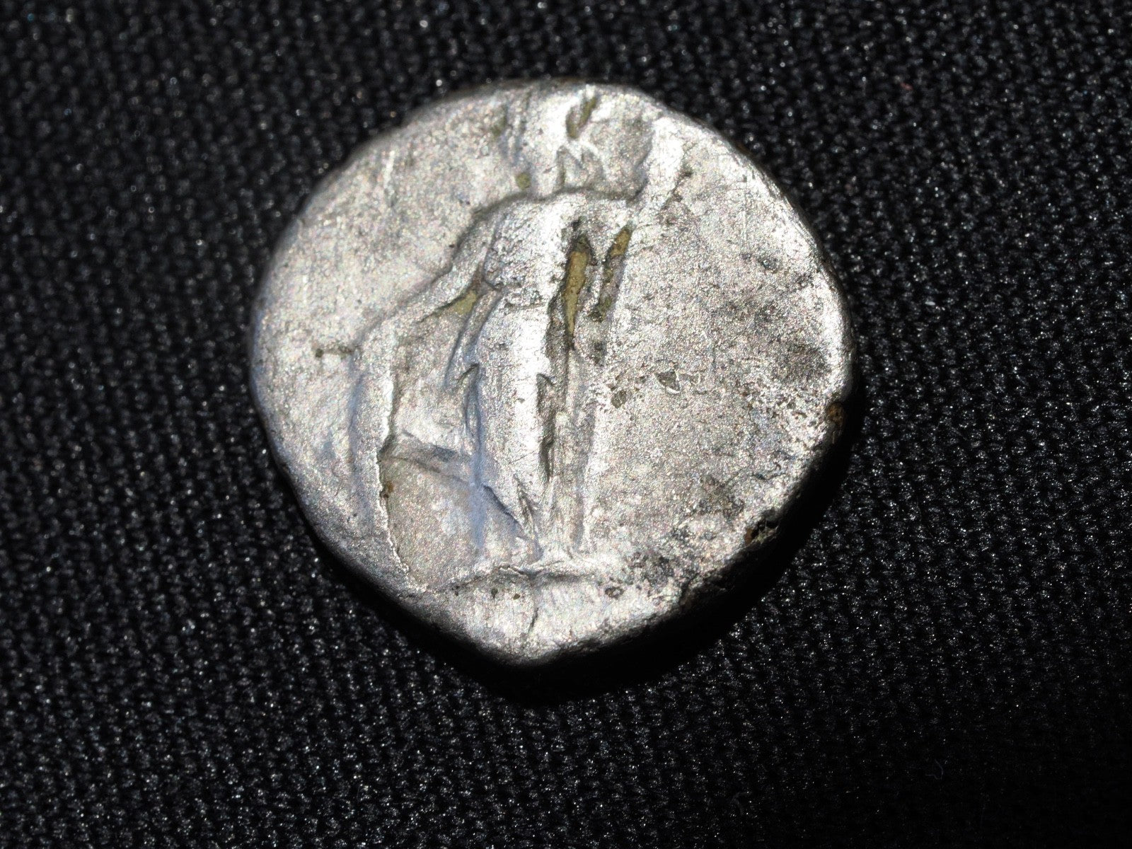 Caracalla Caesar. 196-197 CE.  Denarius. Minerva. SECVRITAS PERPETVA1