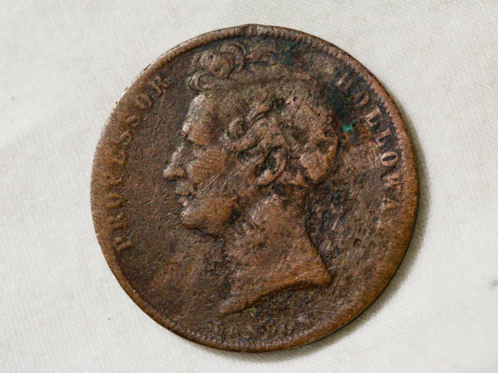 Australia token  Professor Holloway 1858 penny0