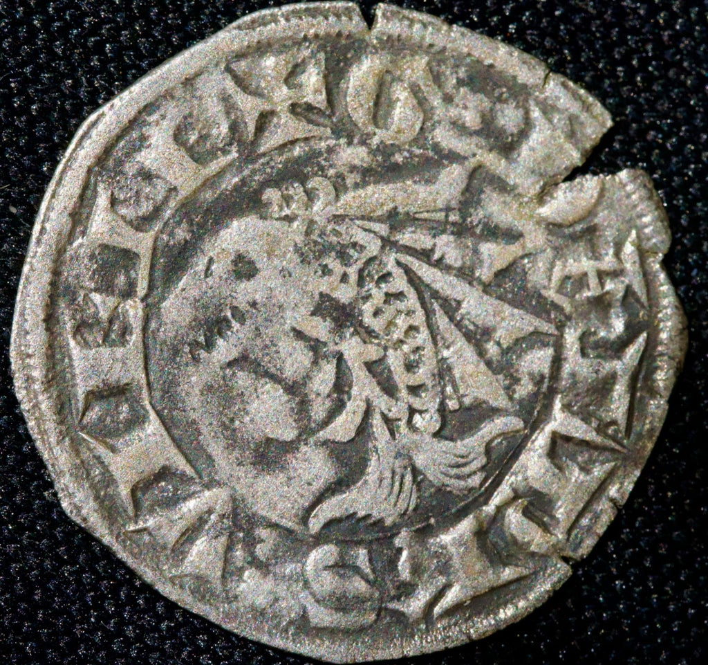 France, Dauphiné, Guigues VIII (1318-33), demi Carlin (double Denier)0