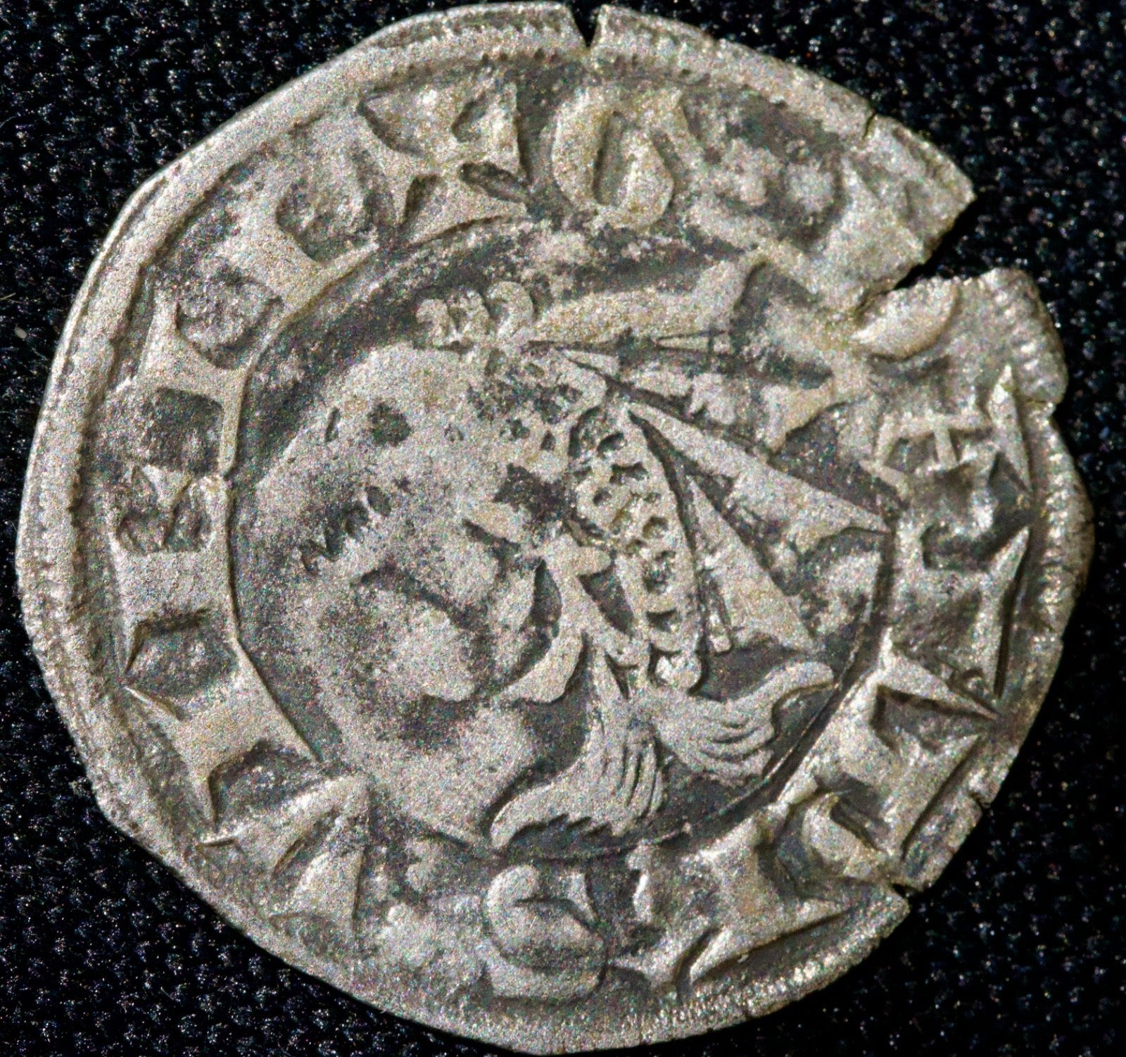 France, Dauphiné, Guigues VIII (1318-33), demi Carlin (double Denier)0