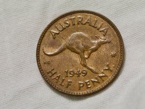 Australia  Half Penny 1949