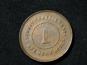 Straits Settlements - 1897 - one cent - Queen Victoria