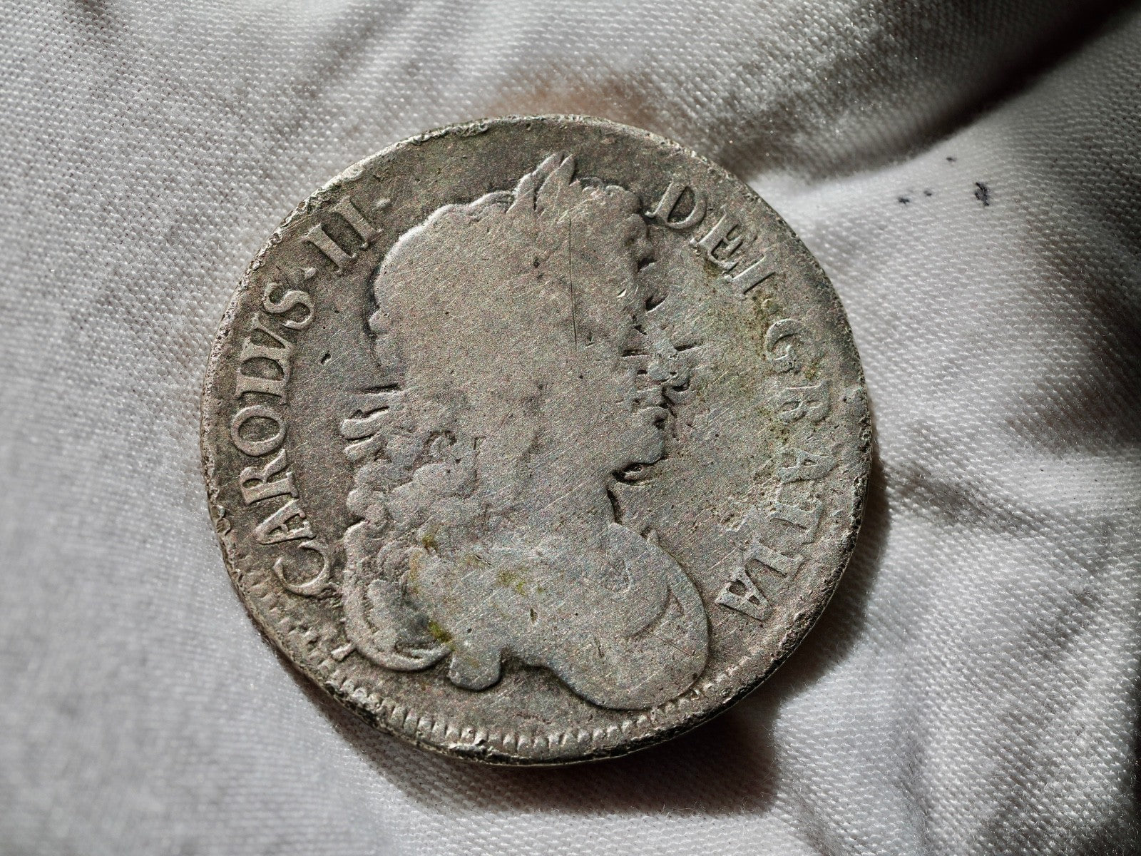 CHARLES II CROWN 1676, VICESIMO OCTAVO,0