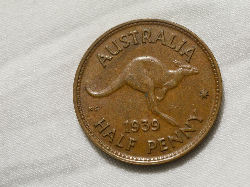 Australia  Half Penny 1939-second reverse0