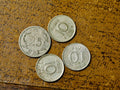 Sweden 10 Ore 1931, 1954, 1956 and 25 ore 18740