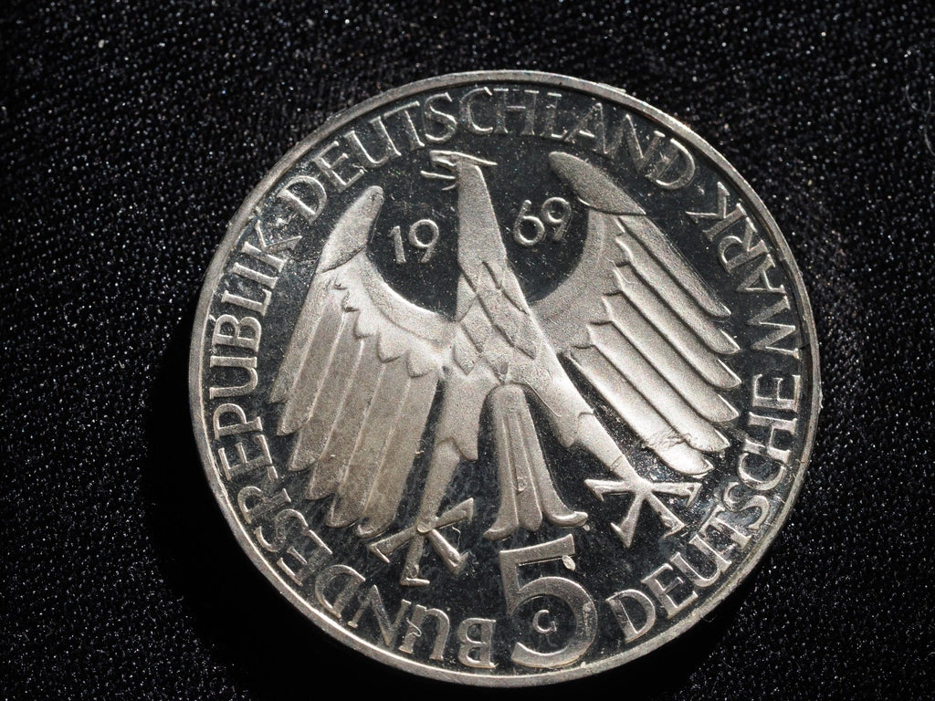 Germany 5  Marks 1969G-150th Anniversary - Birth of Theodor Fontane-PROOF0