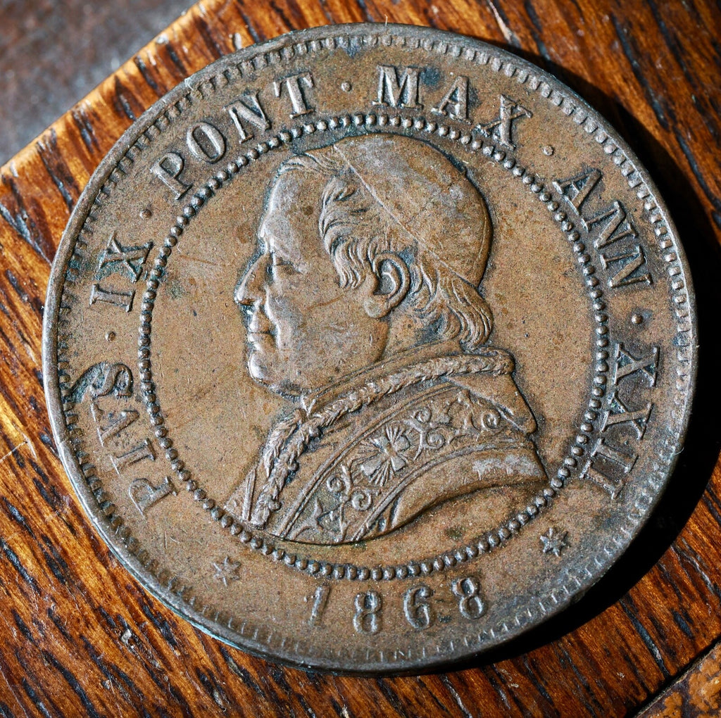 ITALY VATICAN Papal States / 1868 4 Soldi0