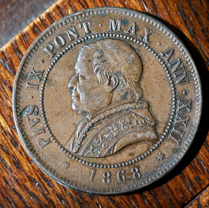 ITALY VATICAN Papal States / 1868 4 Soldi