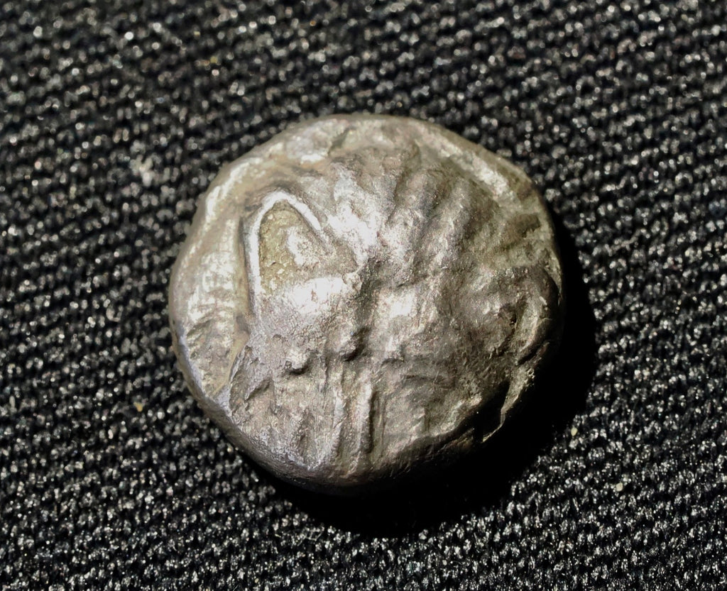 CIMMERIAN BOSPOROS, Pantikapaion. Lions head facing.  Circa 470-460 BC. AR Obol0