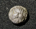CIMMERIAN BOSPOROS, Pantikapaion. Lions head facing.  Circa 470-460 BC. AR Obol0
