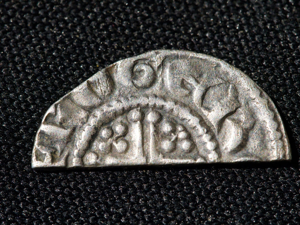 Henry III Hammered Short Cross cut Half Penny  Class 7b1- Roger of R Cant1