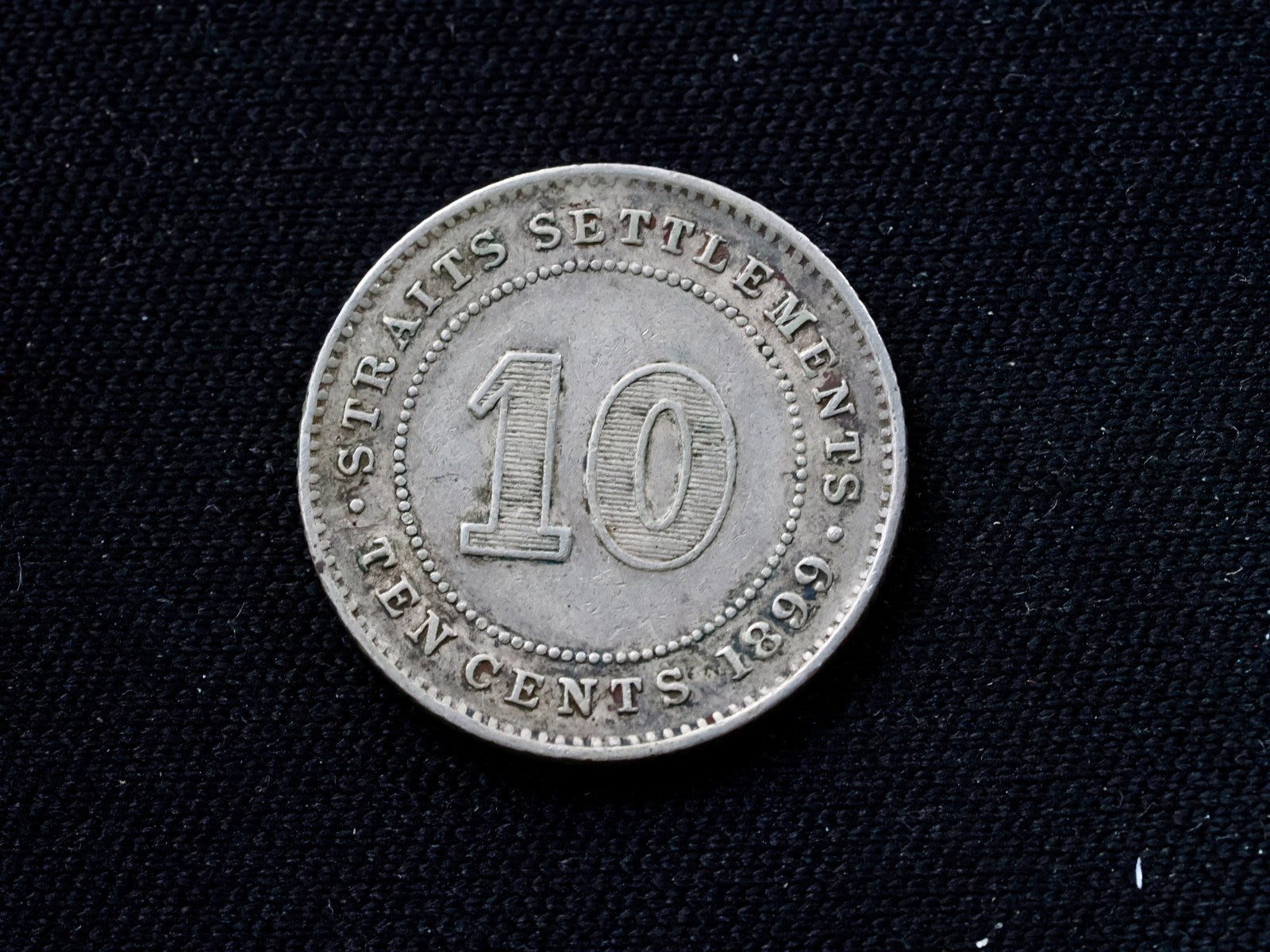 STRAITS SETTLEMENTS 10 Cents 18991