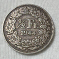 Switzerland 1/2 Franc 1944