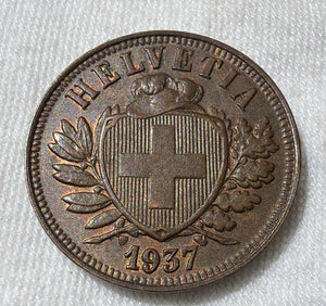 Switzerland 2 Rappen 1937