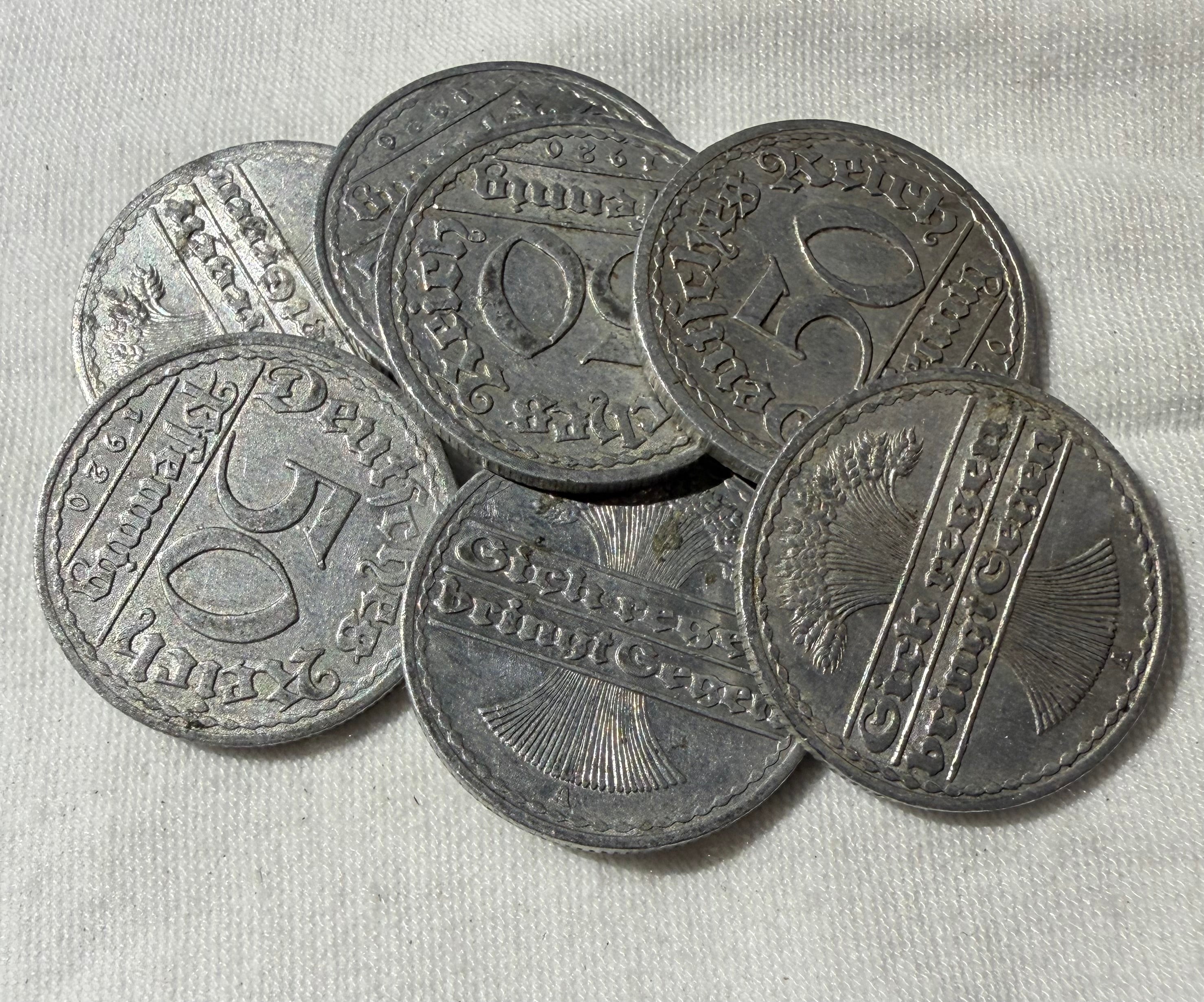 Germany 50 Pfennig 1920A-high grade coins