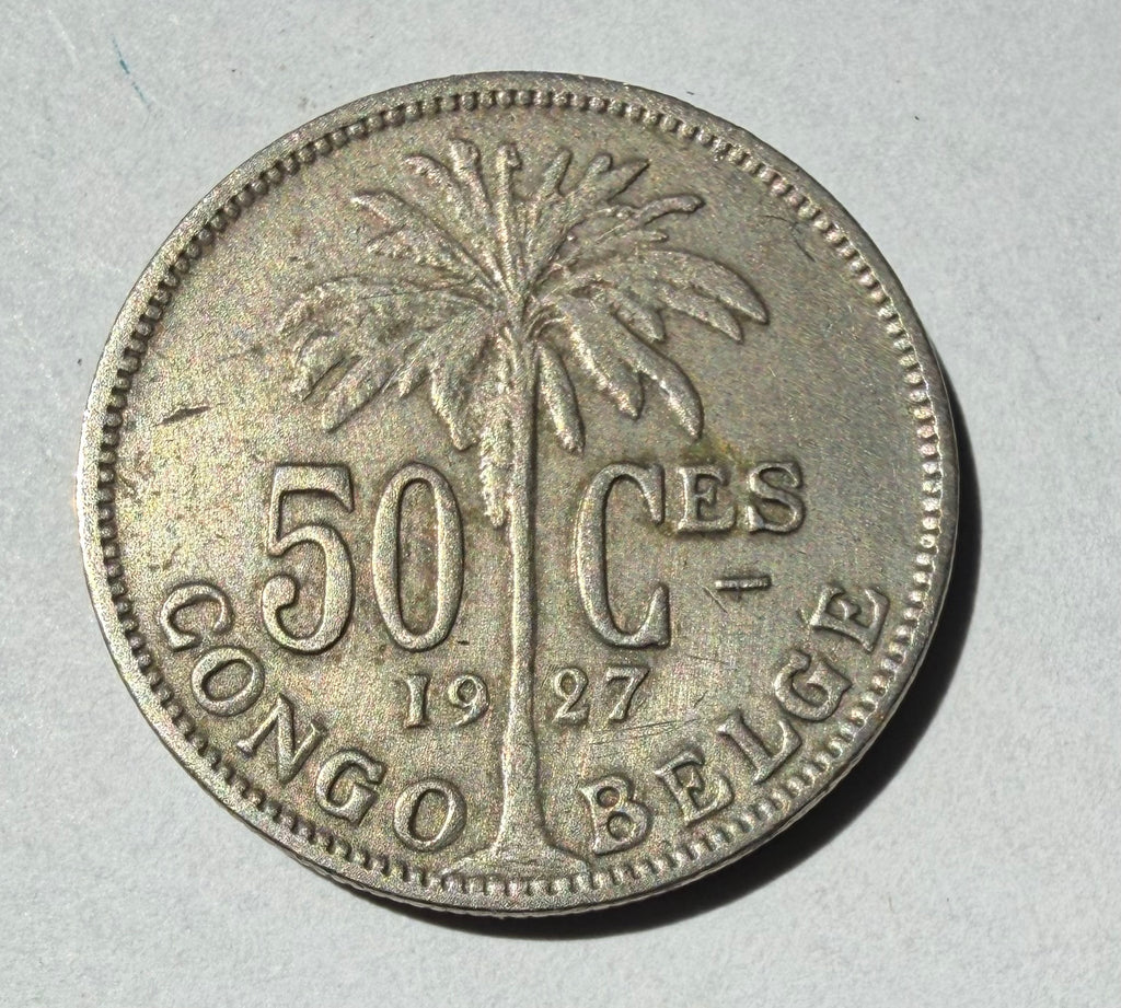Belgian Congo 50 cents 1927