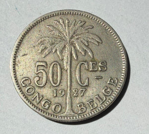 Belgian Congo 50 cents 1927
