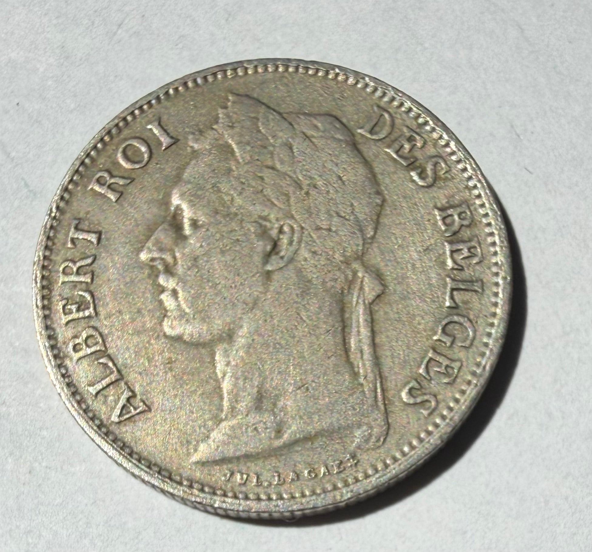 Belgian Congo 50 cents 1927