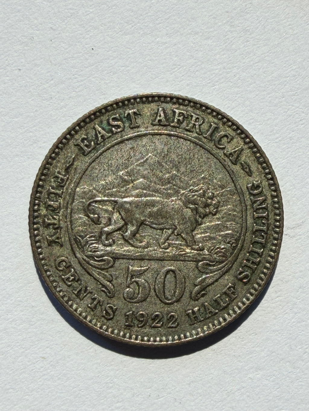 East Africa 50 cents 1921