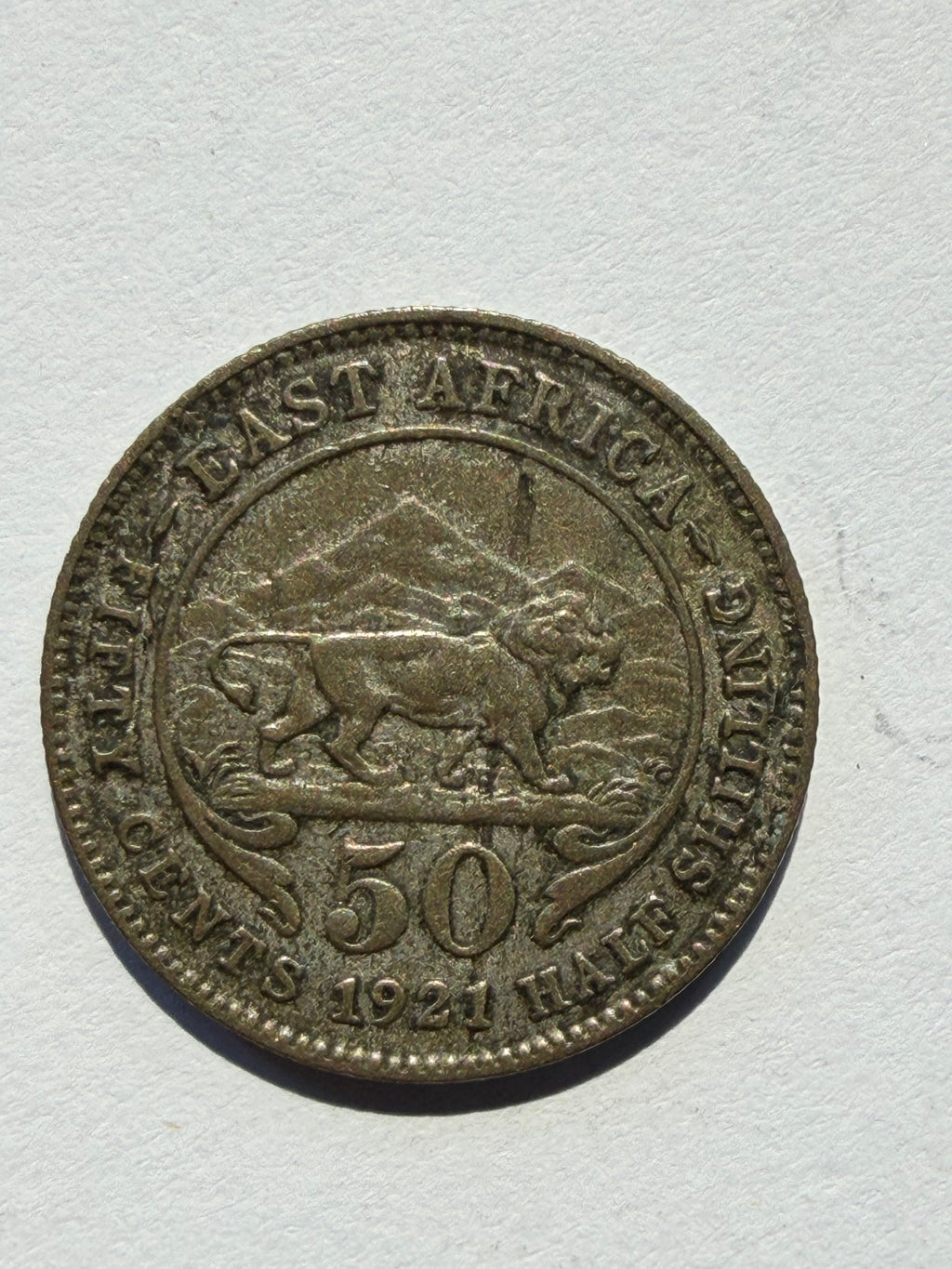East Africa 50 cents 1922