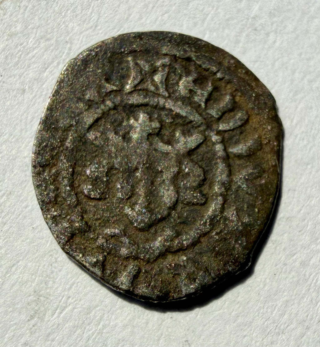 Edward II (1307-1327) Silver Halfpenny. London mint. Class I3- very nice specimen