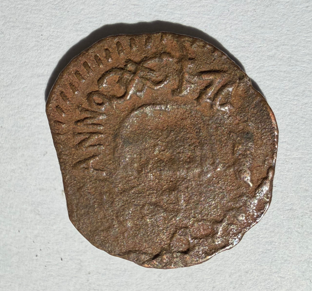 Spain, 18th century copper coin unidentified-18mm