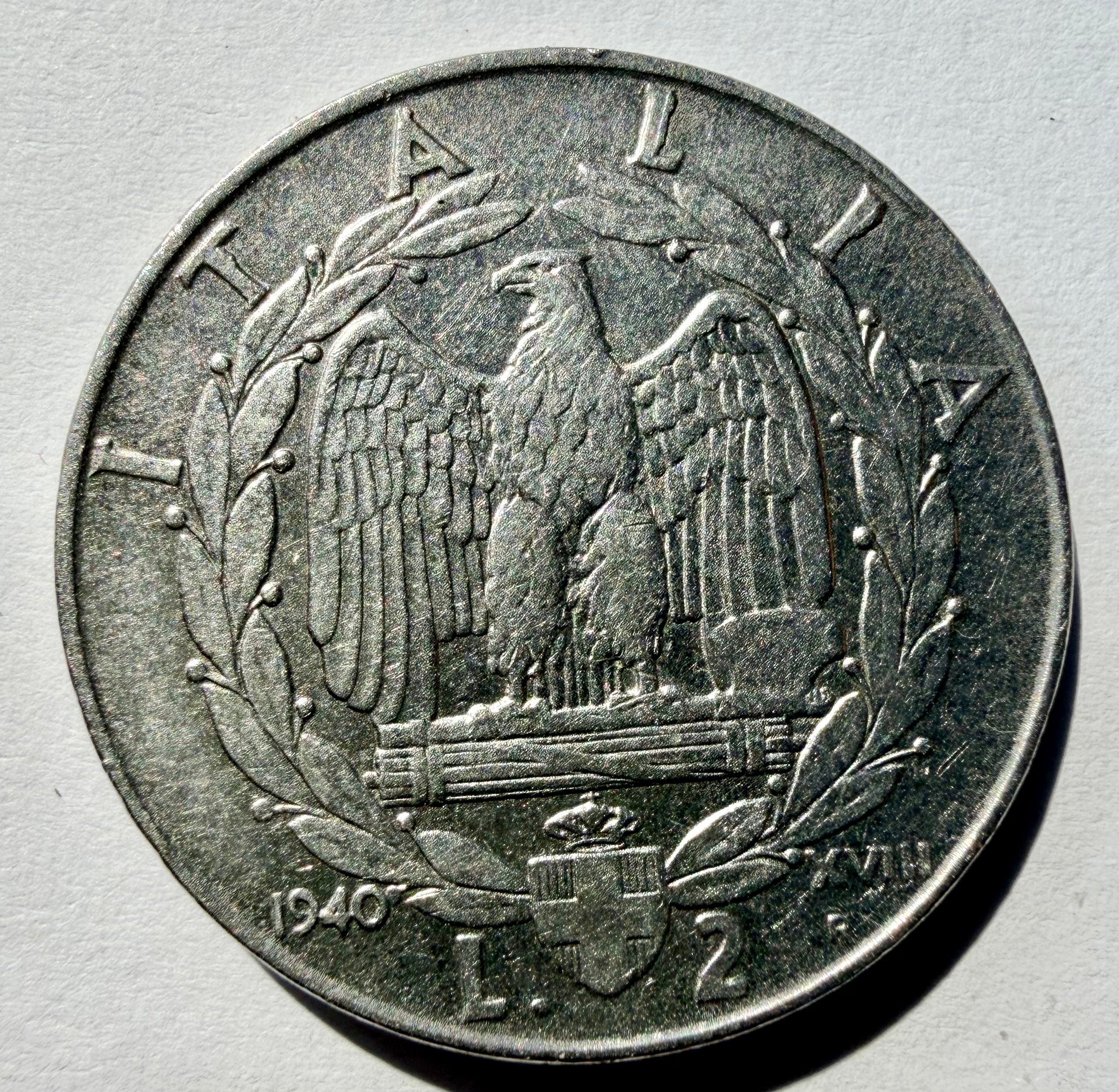 Italy 2 Lira 1940