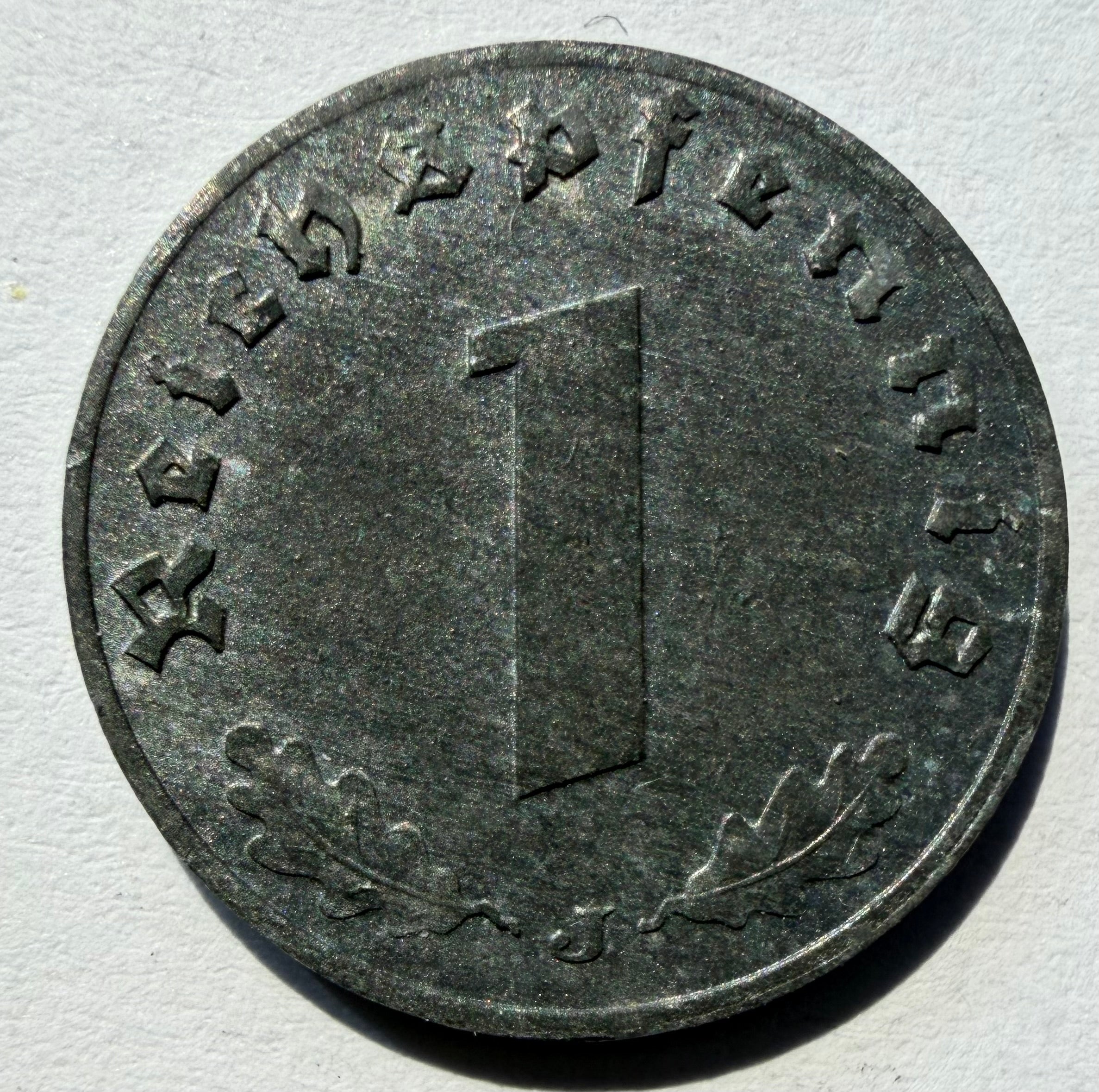 Germany - Third Reich Reichspfennig 1942 J