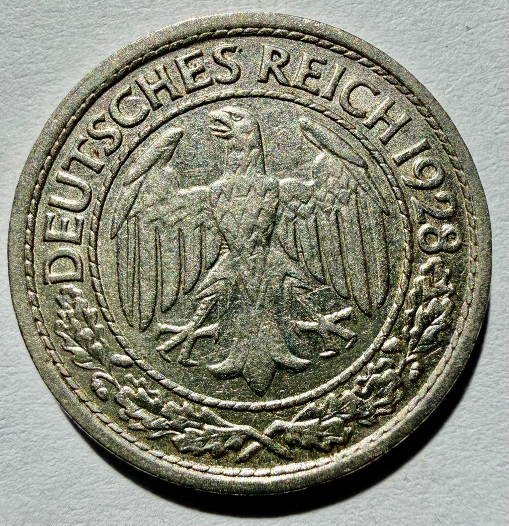 Germany 50 Reischpfennig 1928 E