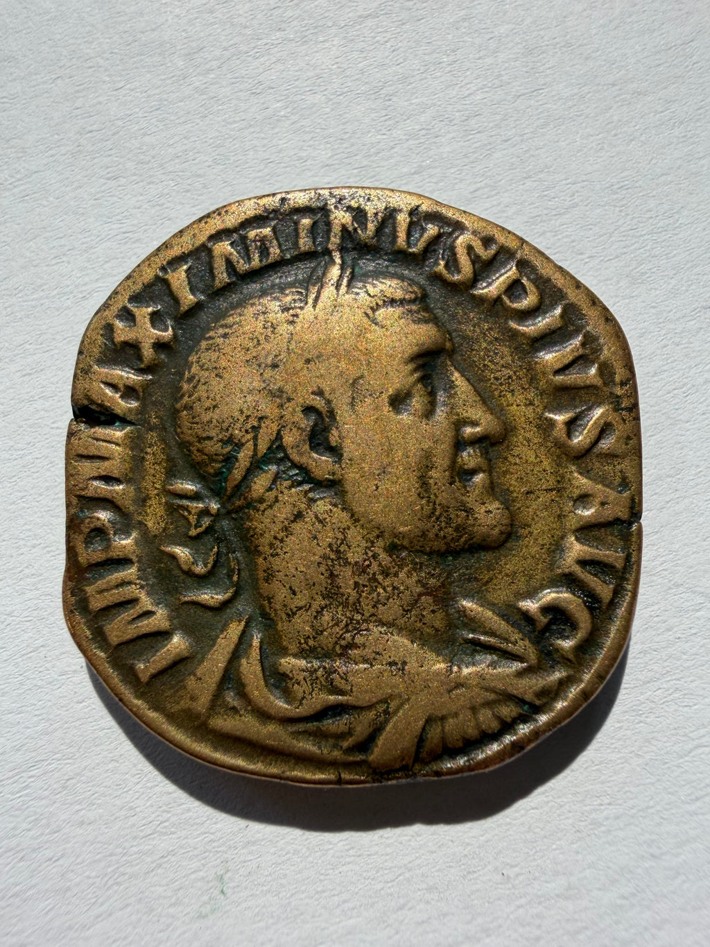 Maximinus Thrax Brass Sestertius, Pax -excellent