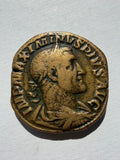 Maximinus Thrax Brass Sestertius, Pax -excellent