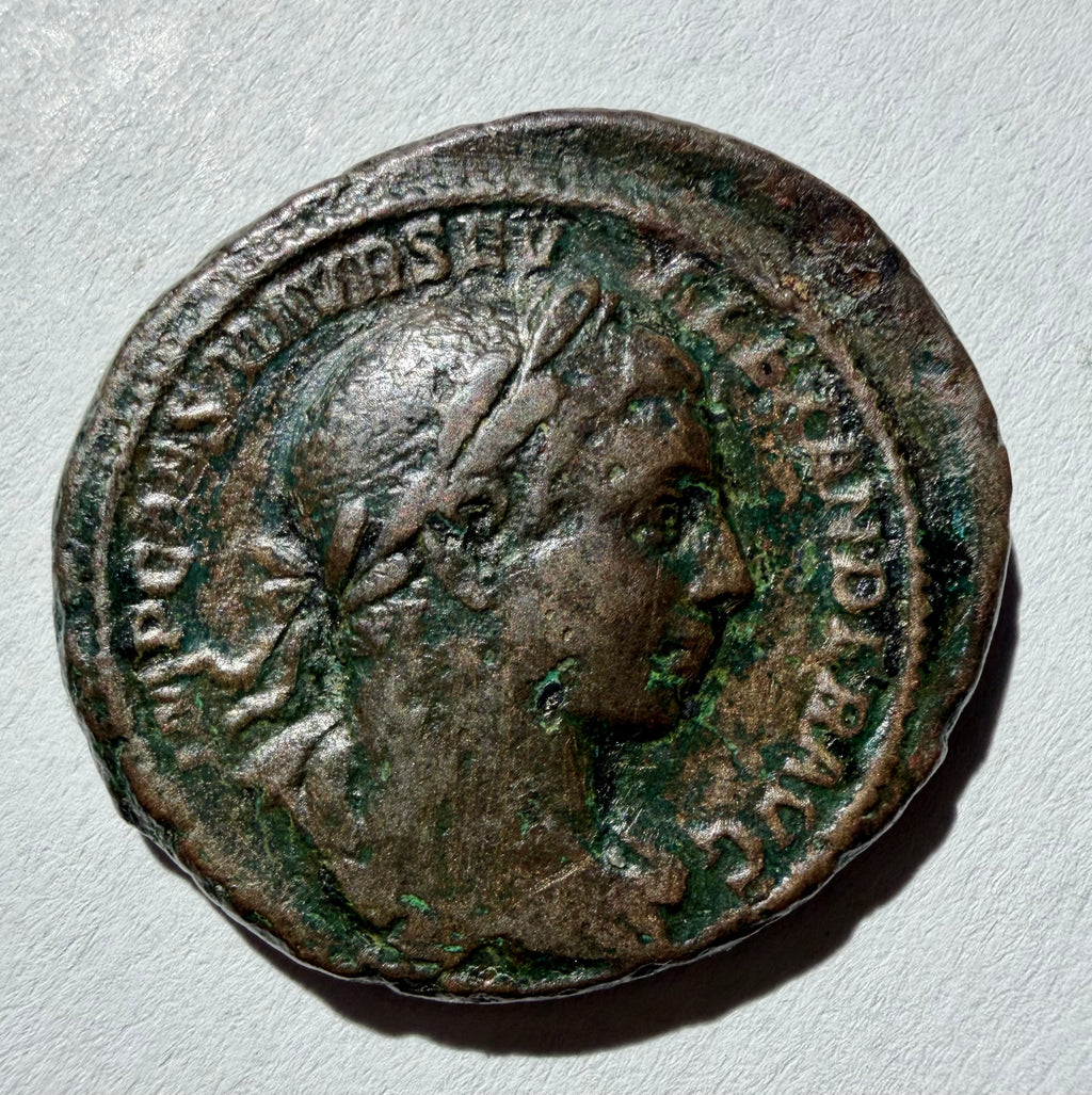 Dupondius Of Severus Alexander-Victory- excellent